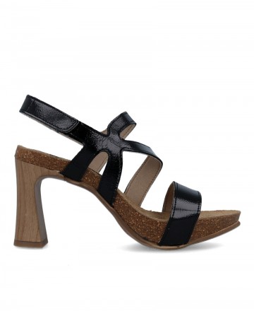 Sandalias de tiras negras Penelope 6235