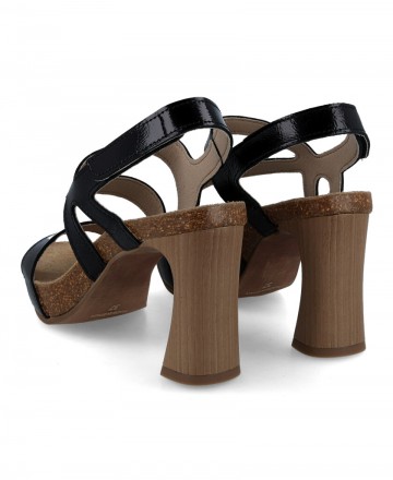 Sandalias de tiras negras Penelope 6235