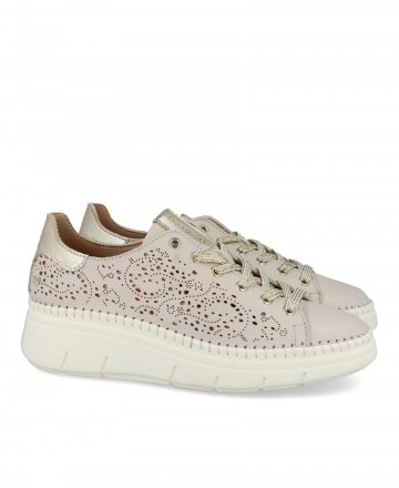 Zapatillas de piel troquelada Catchalot 3039