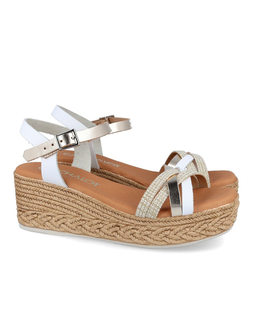 Low espadrilles with leather straps Catchalot 5453