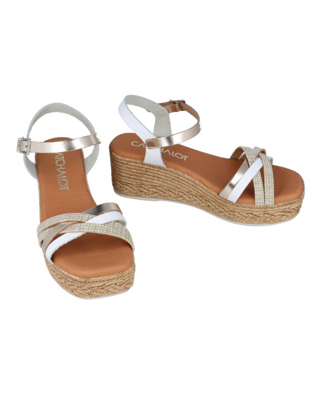 Low espadrilles with leather straps Catchalot 5453 Low espadrilles with leather straps Catchalot 5453