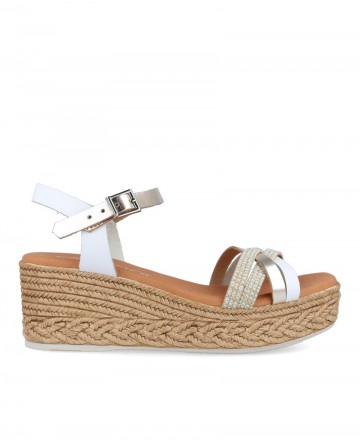 Low espadrilles with leather straps Catchalot 5453