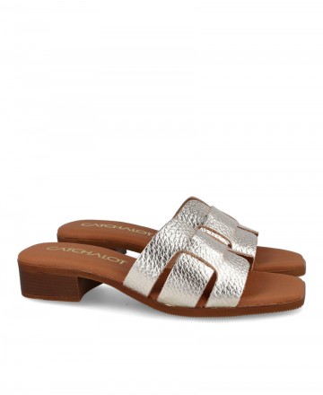 Catchalot 5343 metallized spade sandal