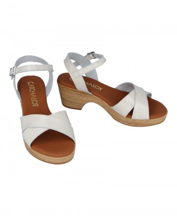 Sandalias piel blancas Catchalot 5375