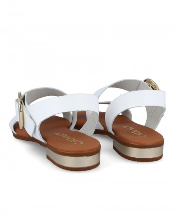 Gold buckle sandals Catchalot 5333