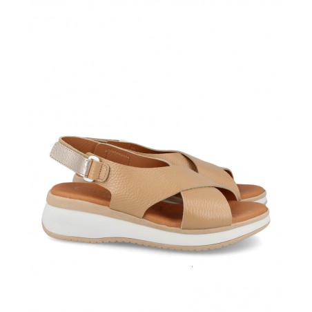 Sandalias beige mujer Catchalot 5412