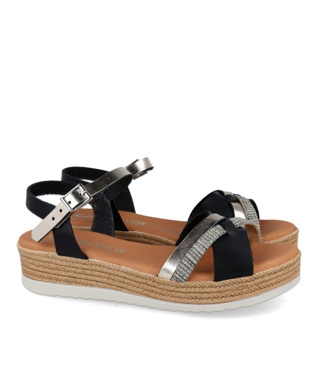 Catchalot 5423 espadrilles with low wedge
