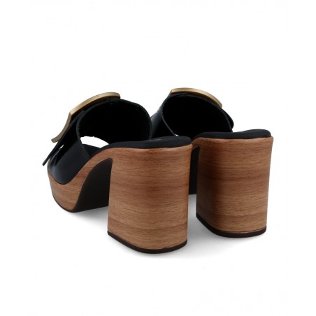 Catchalot 5394 women's heeled sandals in black
