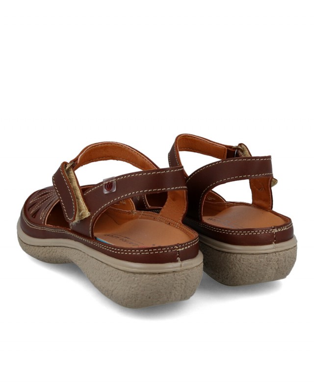 Sandalia de piel troquelada Luisetti LA11975NC Sandalia de piel troquelada Luisetti LA11975NC