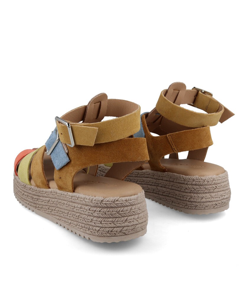 Gladiator sandals with platform Andares 882830 for women