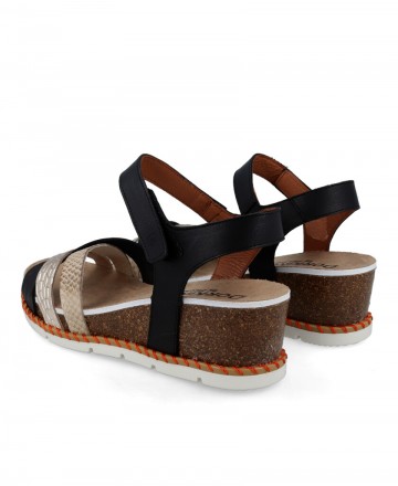 Comfortable wedge sandals Dorking D9320