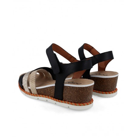 Sandalias cómodas cuña Dorking D9320