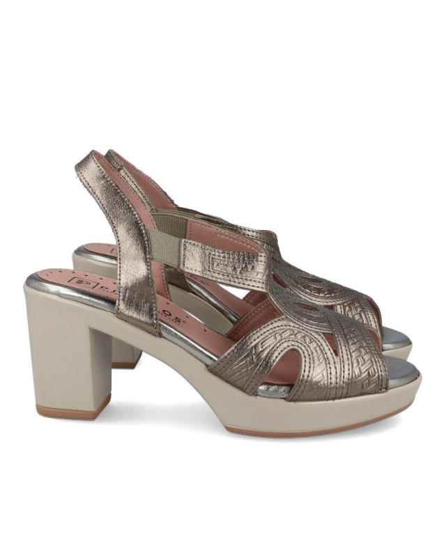 Comfortable high-heeled sandals Pitillos 2812