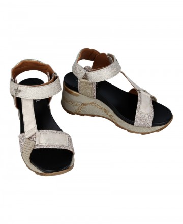 Metallic wedge sandal CETTI C-1317 SRA