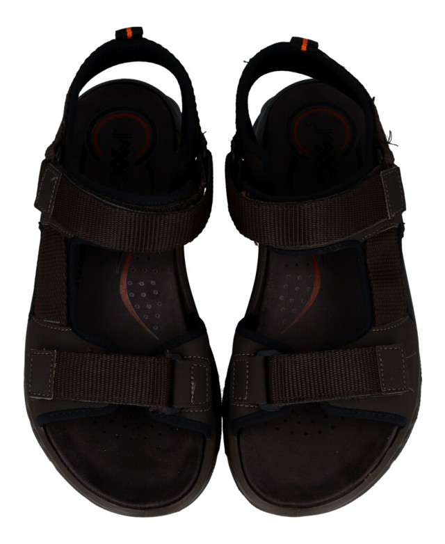 Sandalias para hombre en color marron Caracteristicas con cierre de velcro altura de piso 2 cm zapato de estilo casual suela de Sandalias para hombre en color marron Caracteristicas con cierre de velcro altura de piso 2 cm zapato de estilo casual suela de
