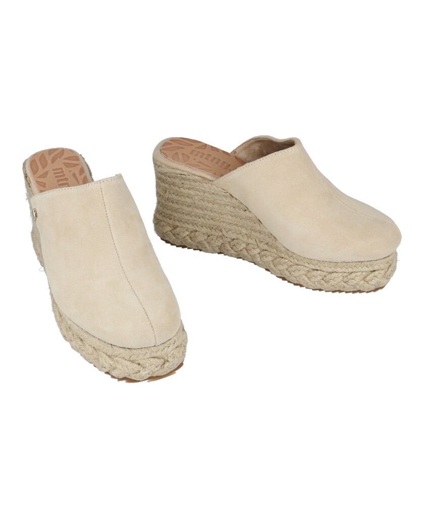 Split leather clog Mustang 53409