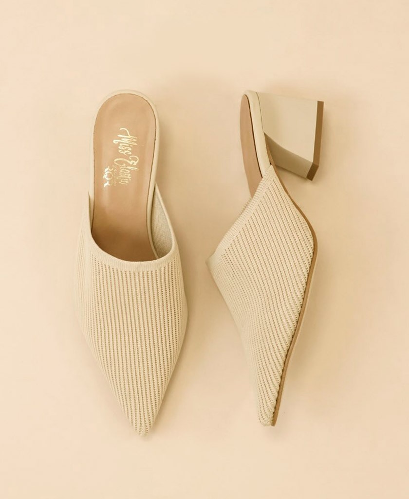 Heeled clog Miss Elastic 70055