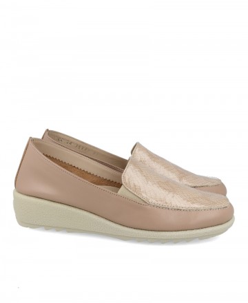 Catchalot 9034 - Logo women's wedge loafers