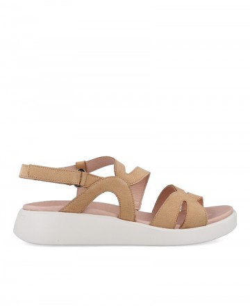 h2Sandalias planas de piel Wonders C6534 h2 pstrongSandalias planas de piel Wonders C6534 strong para mujer en color marronCara