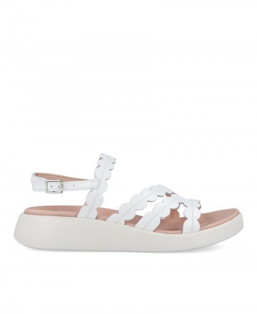 h2Sandalias con cuna baja Wonders C6531 h2 pstrongSandalias con cuna baja Wonders C6531 strong para mujer en color blanco Carac