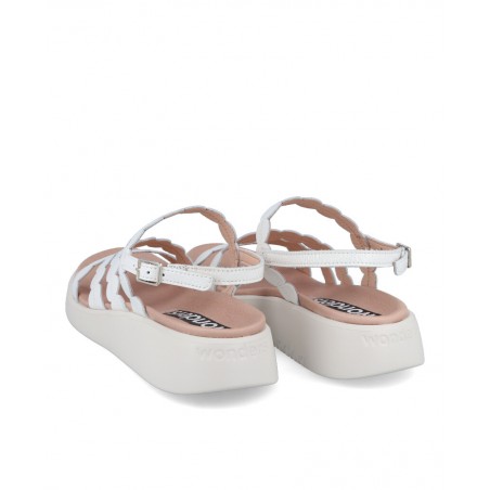 h2Sandalias con cuna baja Wonders C6531 h2 pstrongSandalias con cuna baja Wonders C6531 strong para mujer en color blanco Carac