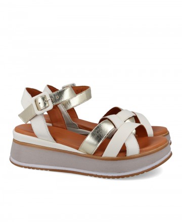 Leather sandals W&F 22229-41