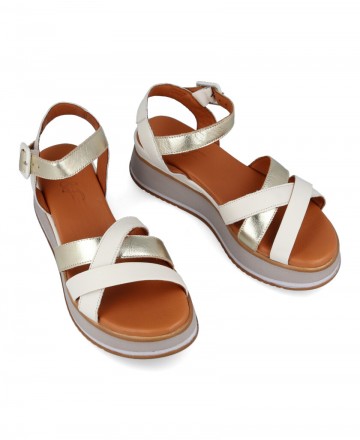 Leather sandals W&F 22229-41