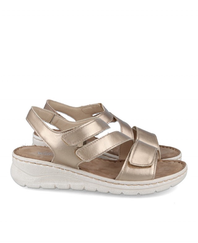 Metallic sandals Walk & Fly 3066 4720