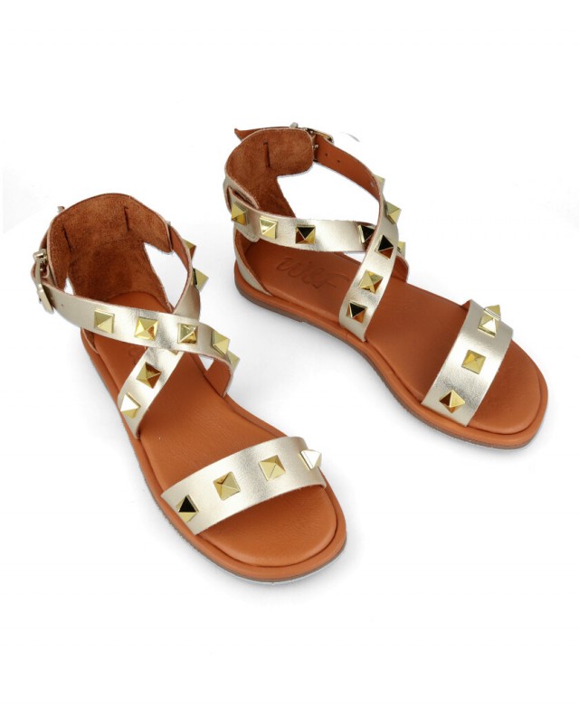 Metallic gladiator sandals W&F 42-310-15 Metallic gladiator sandals W&F 42-310-15