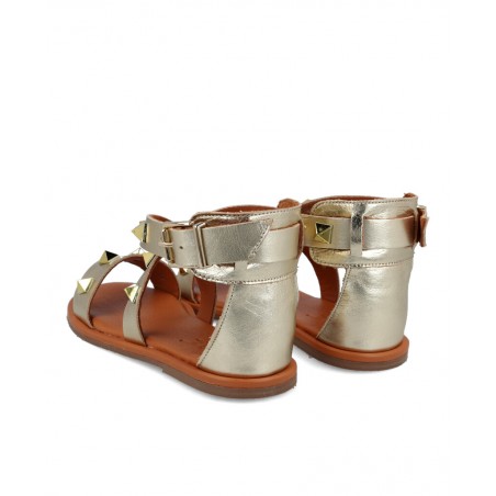 Metallic gladiator sandals W&F 42-310-15