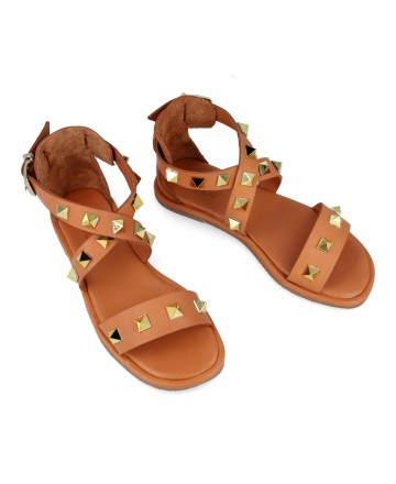 Flat gladiator sandal W&F 42-310-15