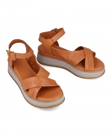 W&F buckle platform sandal 45-1111