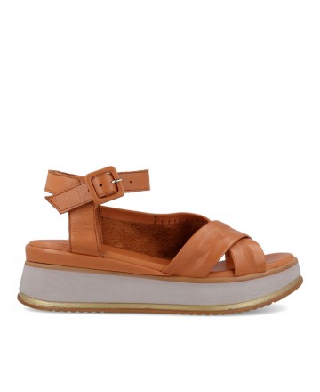 W&F buckle platform sandal 45-1111