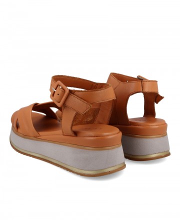 W&F buckle platform sandal 45-1111