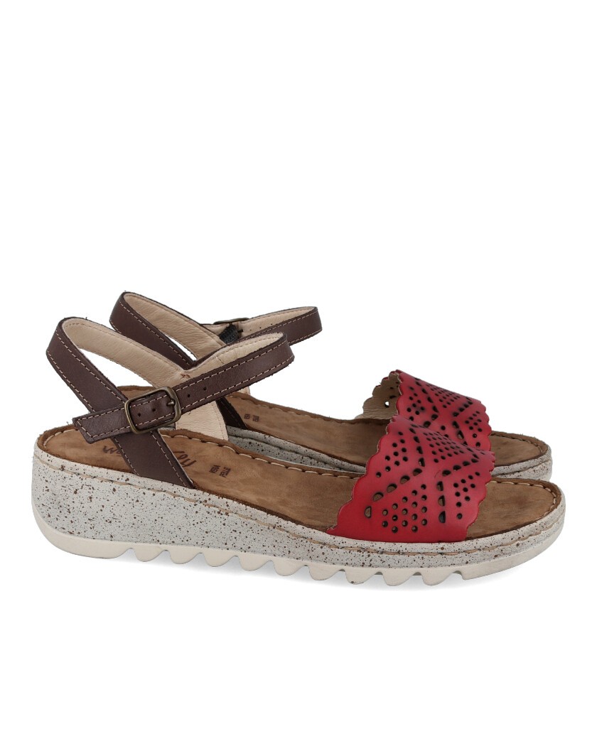 Walk & fly leather sandal 9371 40913