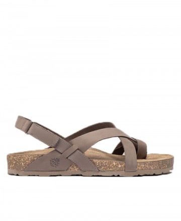 Sandalias planas taupe Yokono Jerba-718