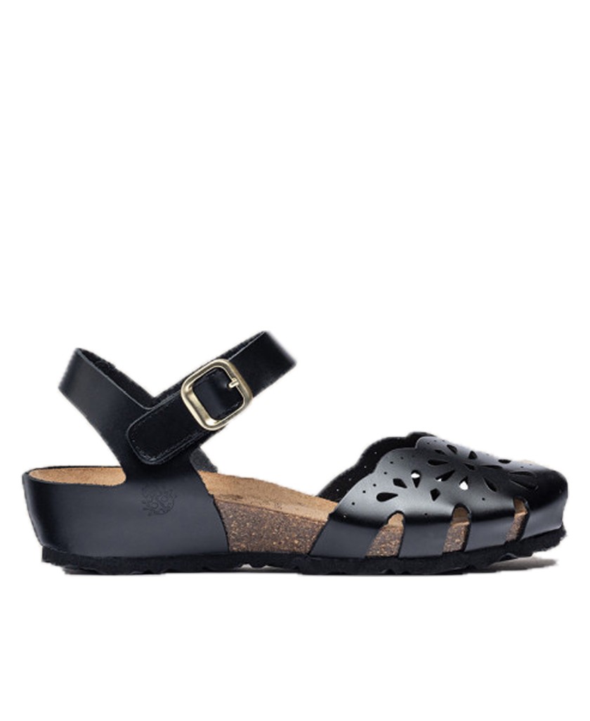 Yokono Monaco 047 women's die-cut leather sandals