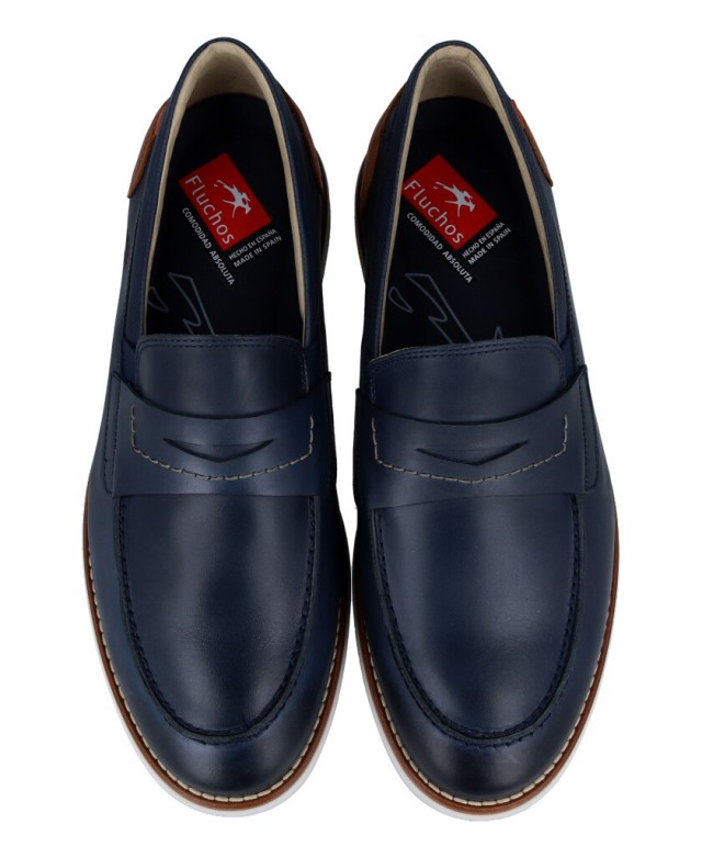 Mocasines de piel para hombre Fluchos F1980 Mocasines de piel para hombre Fluchos F1980