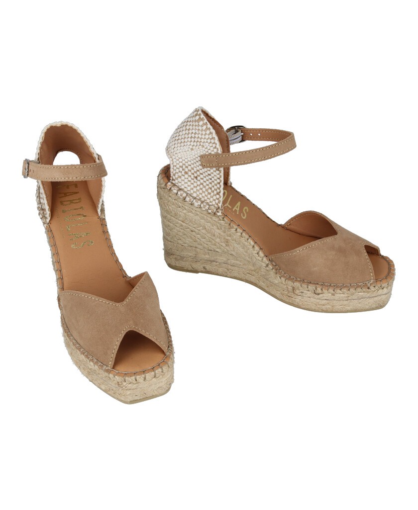 Sandalias de cuña peep toe Fabiolas D289800