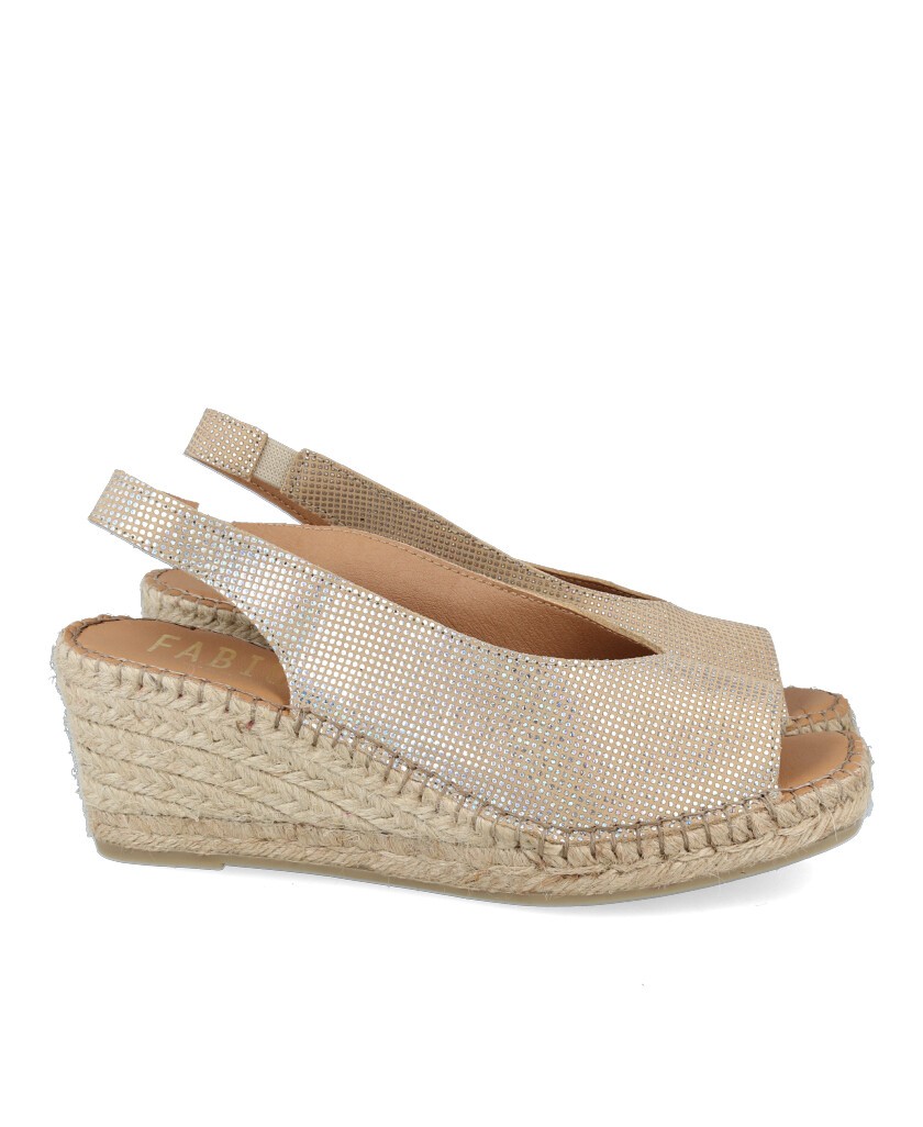 Fabiolas 502330 metallic jute sandal