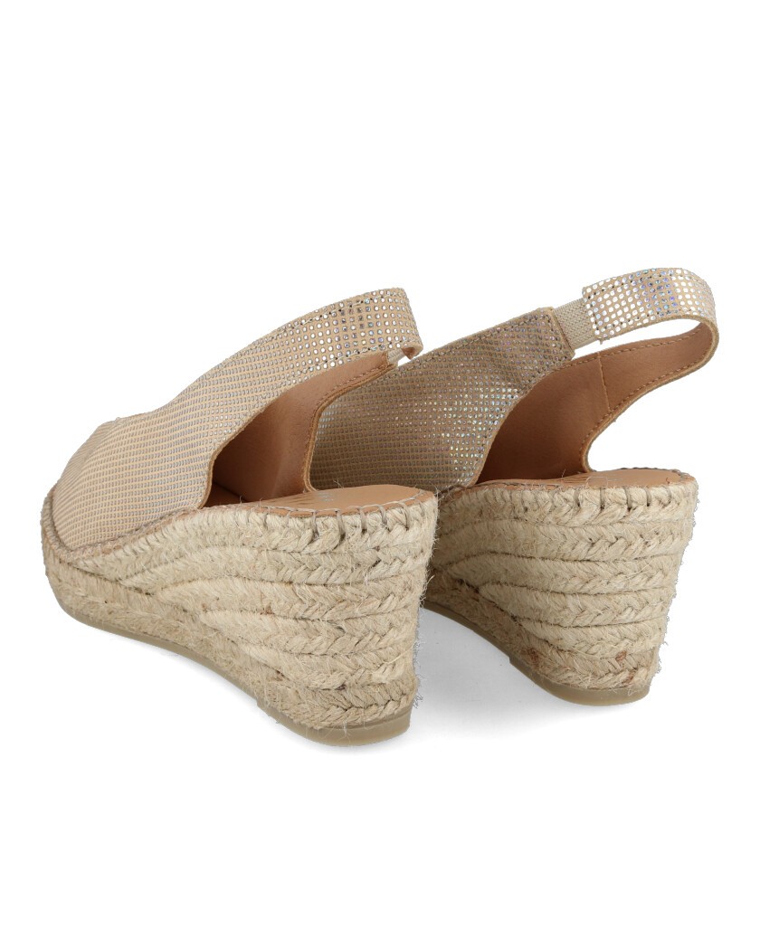 Fabiolas 502330 metallic jute sandal