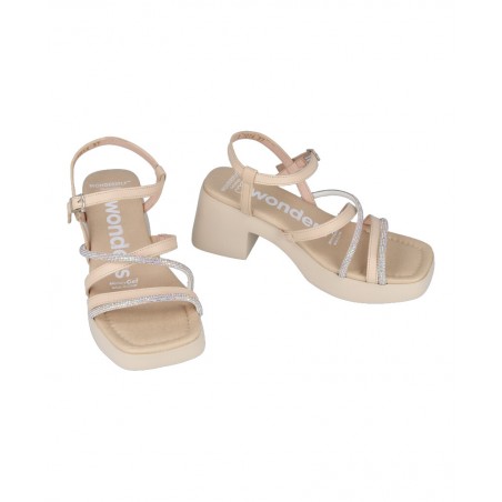 Wonders D1014 sandals with glitter
