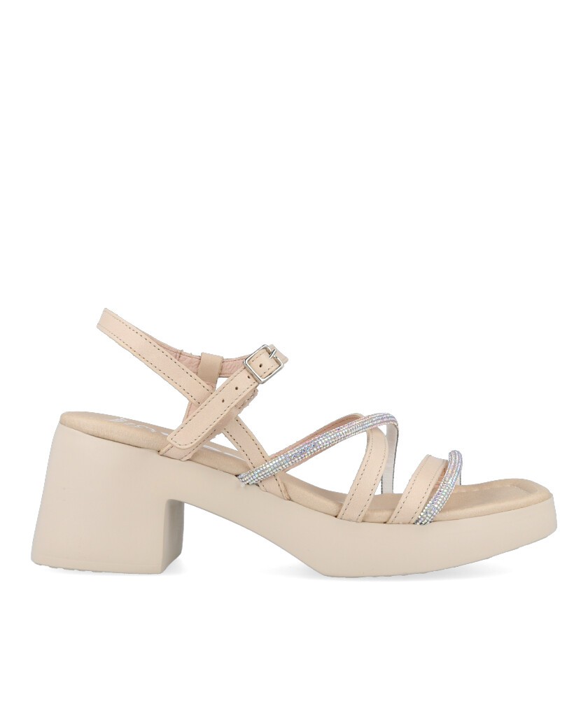 Sandalias con brillos Wonders D1014