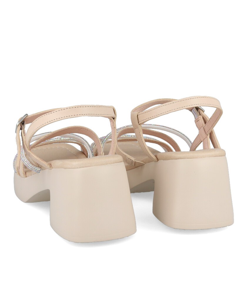 Sandalias con brillos Wonders D1014