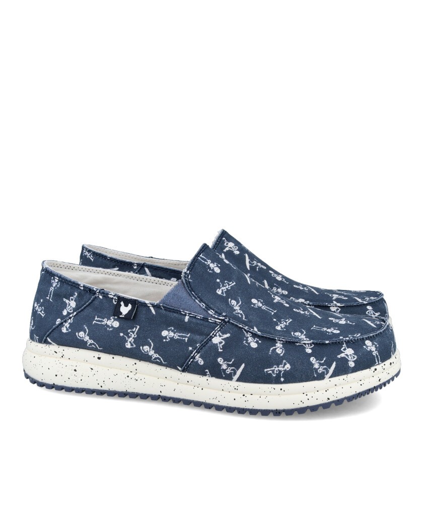 Pitas Bones printed moccasins