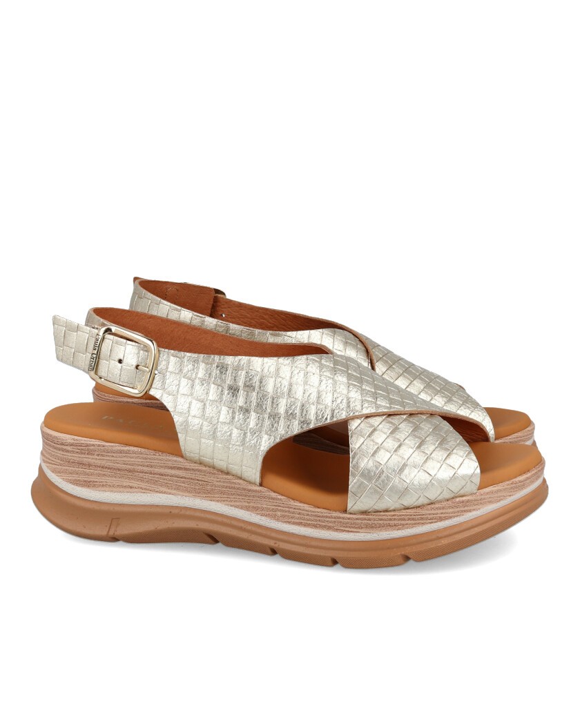 Sandalias estampado coco Paula Urban 24-651