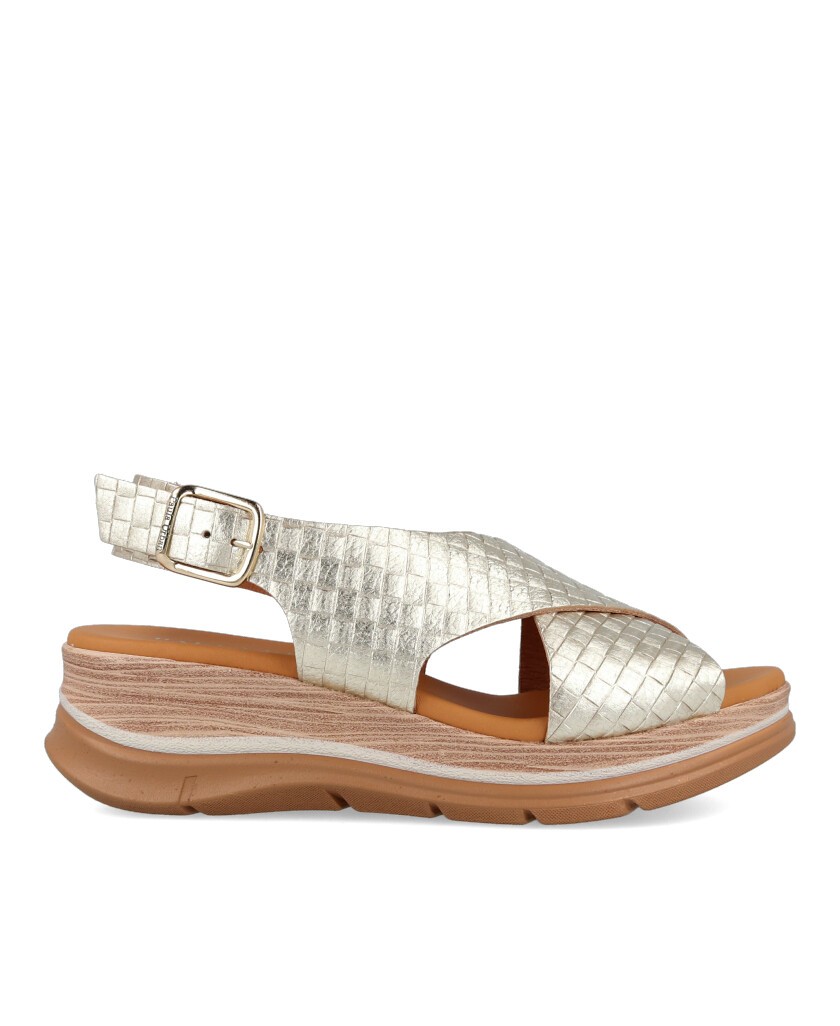 Paula Urban coco print sandals 24-651
