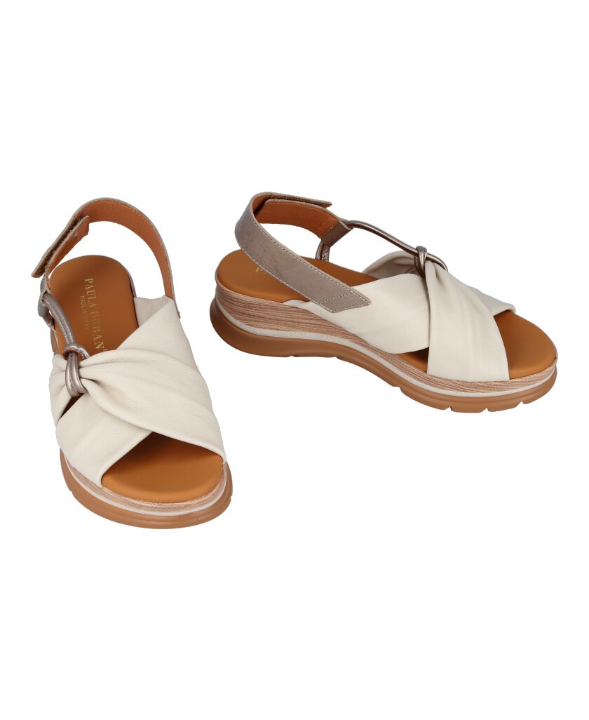 Sandalias de cuña ligera Paula Urban 24-416