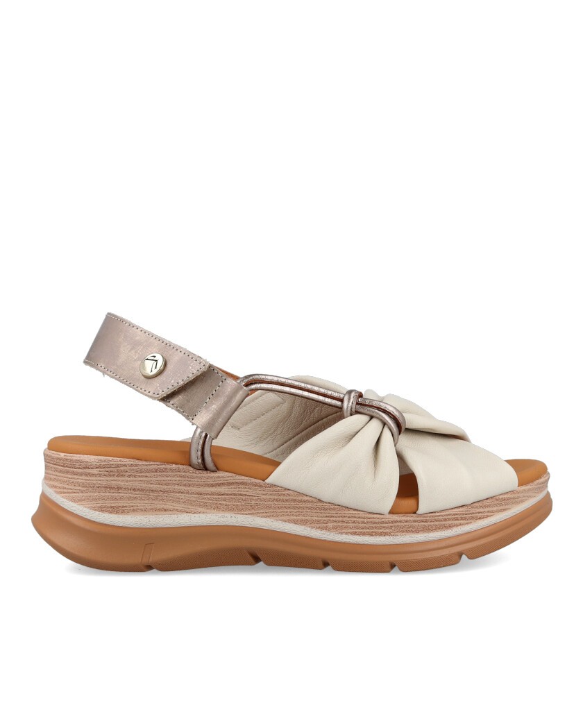 Paula Urban 24-416 womens light wedge sandals