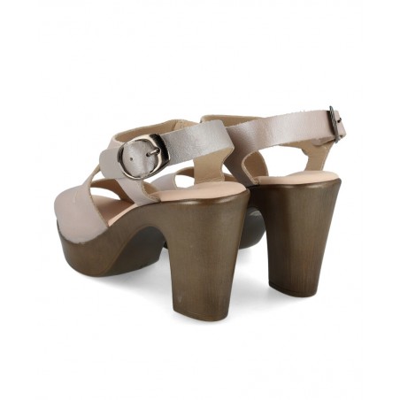 Metallic heeled sandals Kissia 450